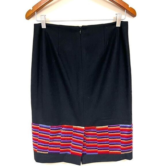 Carlisle wool blend skirt with color blocking Sz 4 - Picture 3 of 6